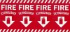 Sign, Fire Extinguisher Arrow, Wrap-Around, 12.5 in X 24.5 in. Sign, Fire Extinguisher Arrow, Wrap-Around, 12.5 in X 24.5 in.