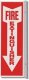 Sign, Fire Extinguisher Arrow, 90 degree, 4 x 12 in. Sign, Fire Extinguisher Arrow, 90 degree, 4 x 12 in.