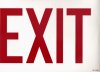Sign, Exit, 8 in. X 12 in. Sign, Exit, 8 in. X 12 in.