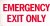Sign, Emergency Exit Only, 6 in. X 12 in.