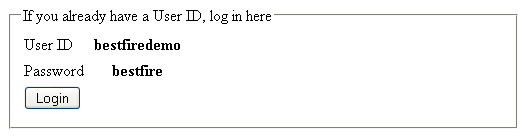 login info