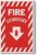 Sign, Fire Extinguisher Arrow, 90 degree, 8 x 12 in.