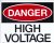 Sign, Danger - High Voltage, 8 in. X 10 in.
