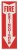 Sign, Fire Extinguisher Arrow, 4 in. X 18 in.
