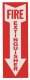 Sign, Fire Extinguisher Arrow, 4 in. X 12 in.
