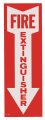 Sign, Fire Extinguisher Arrow, 4 in. X 12 in.