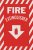 Sign, Fire Extinguisher Arrow, 8 in. X 12 in.
