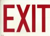 Sign, Exit, 8 in. X 12 in., Glow-in-the-Dark