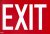 Sign, Exit, 8 in. X 12 in.