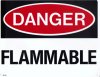 Sign, Danger - Flammable, 8 in. X 10 in.
